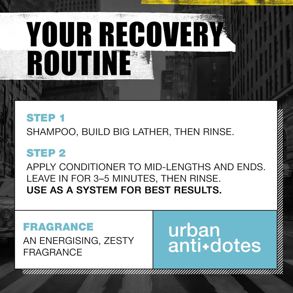 Bed Head Urban Anti-Dote Recovery Shampoo & Conditioner Duo Damage Level 2 (25.36Oz) by