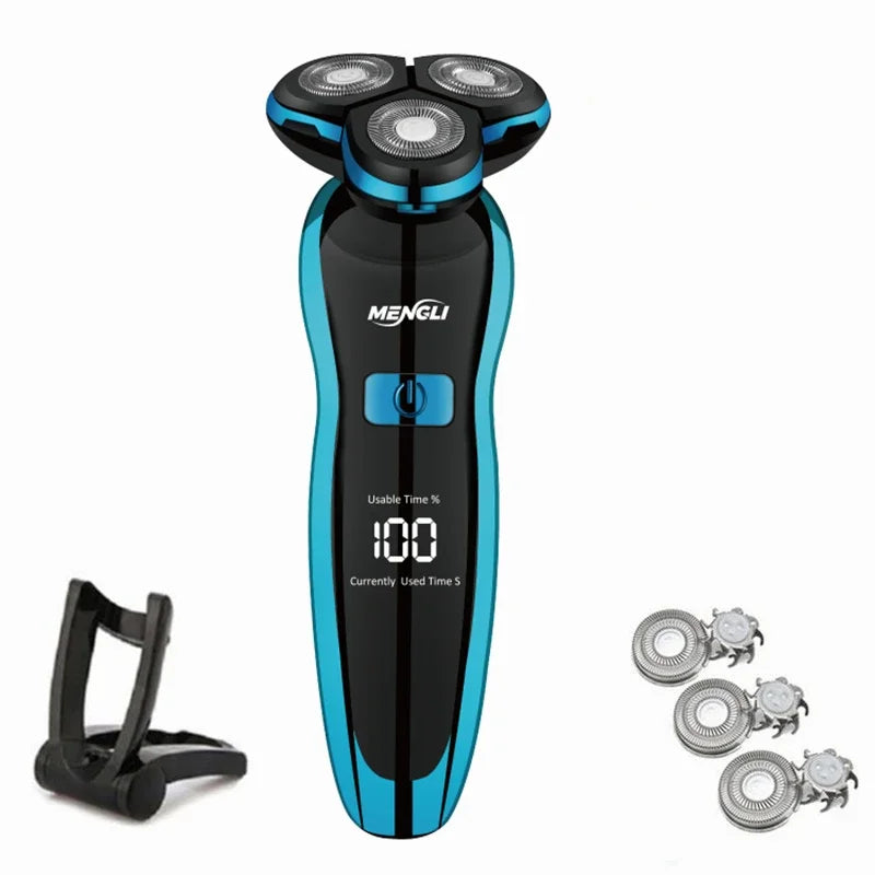 ZOZEN Electric Razor Electric Shaver Body Hair Cutting Shaving Machine for Men Women Clipper Rotary Beard Trimmer Waterproof