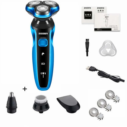ZOZEN Electric Razor Electric Shaver Body Hair Cutting Shaving Machine for Men Women Clipper Rotary Beard Trimmer Waterproof