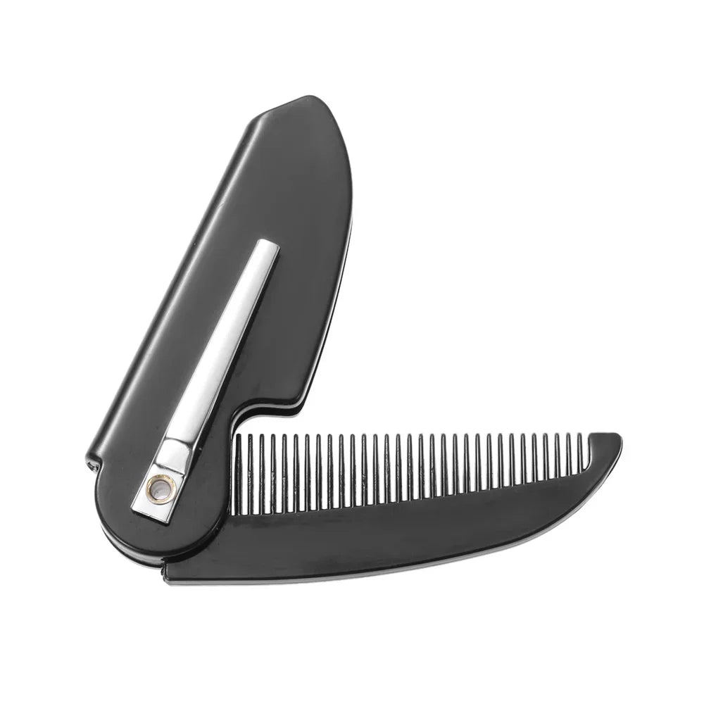 Peigne À Moustache Pliable En Acier Inoxydable