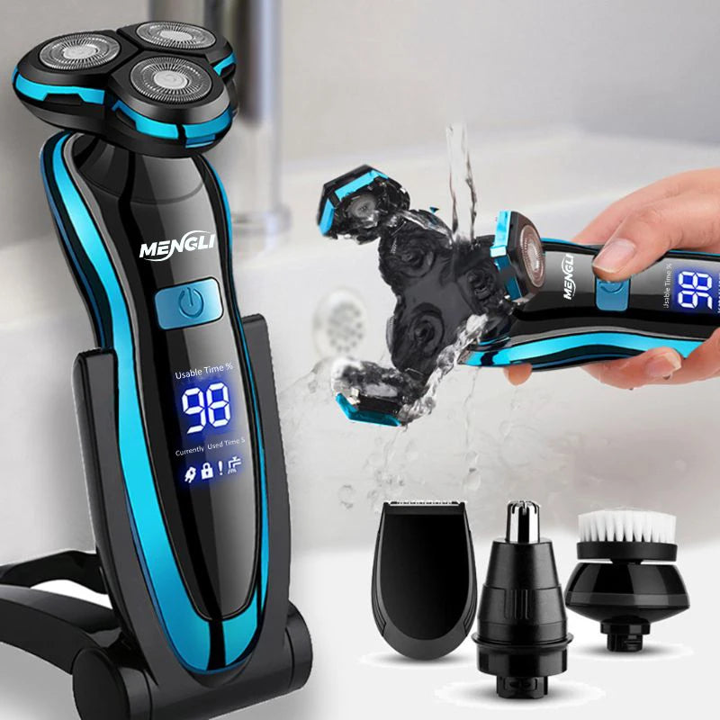 ZOZEN Electric Razor Electric Shaver Body Hair Cutting Shaving Machine for Men Women Clipper Rotary Beard Trimmer Waterproof