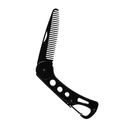 Peigne À Moustache Pliable En Acier Inoxydable