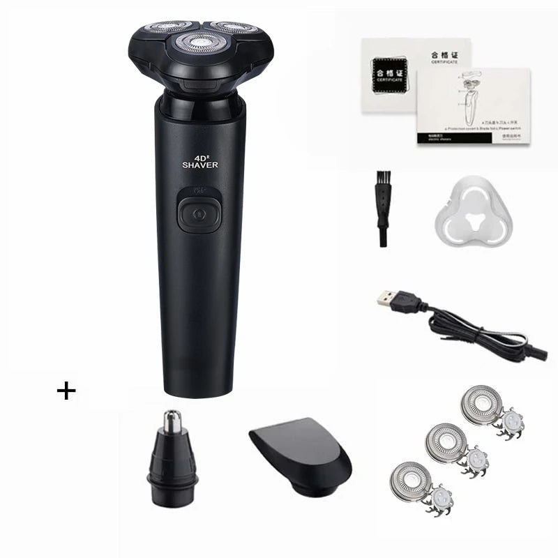 ZOZEN Electric Razor Electric Shaver Body Hair Cutting Shaving Machine for Men Women Clipper Rotary Beard Trimmer Waterproof