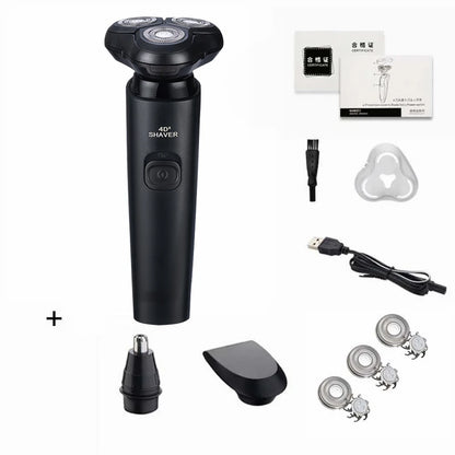 ZOZEN Electric Razor Electric Shaver Body Hair Cutting Shaving Machine for Men Women Clipper Rotary Beard Trimmer Waterproof
