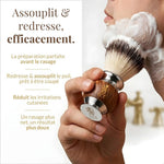 Blaireau de rasage — bois et acier inoxydable
