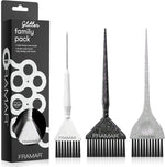 Kit de pinceaux pour coloration — lot de 3