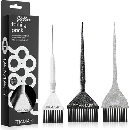Pinceau Coloration Cheveux Pinceau Couleur Cheveux, Kit - 3 Paquet